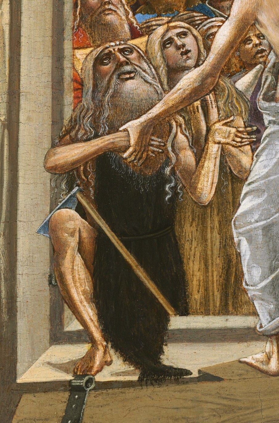 Look at Adam, reaching out for salvation.