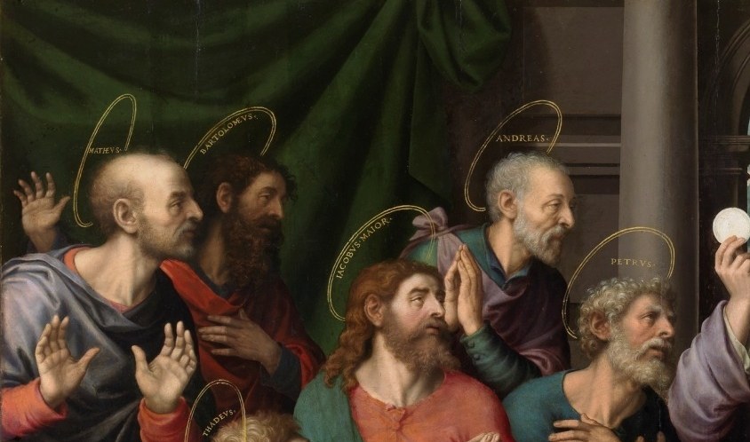 He gave every apostle a halo. Every one but one.