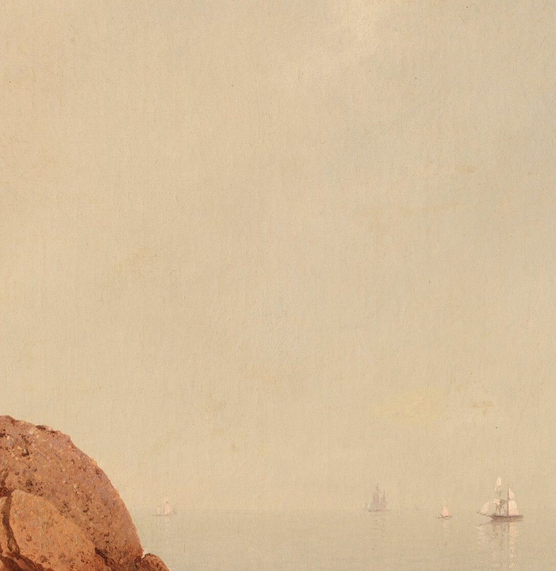 He captures the vast, reflective silence of the American coast.