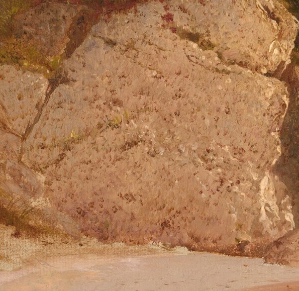 This tiny figure is almost an afterthought, providing scale.