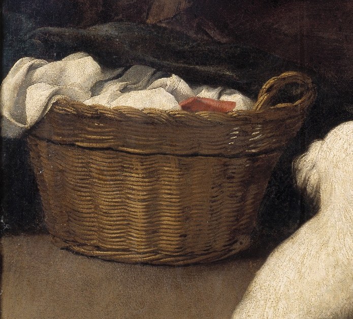 Look closely at the basket in the background.