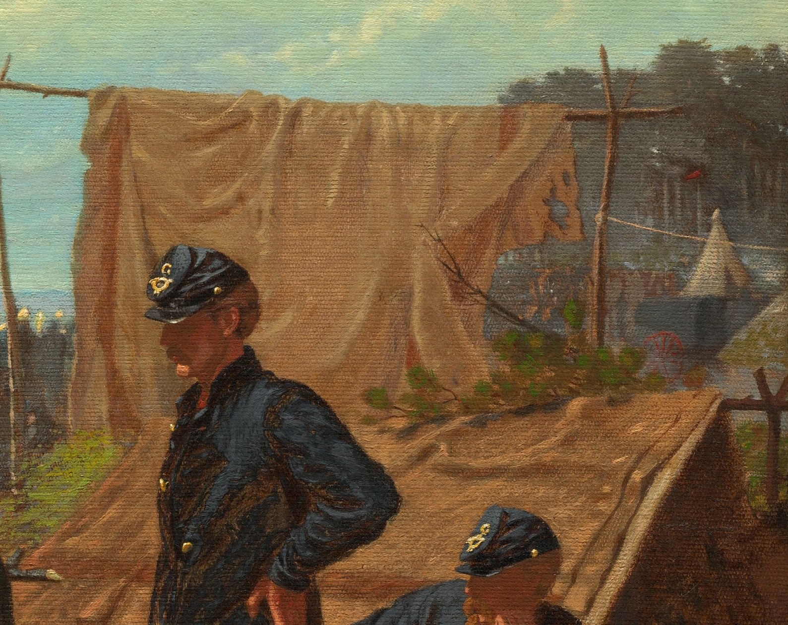 Even a quiet camp offered little comfort from the war.
