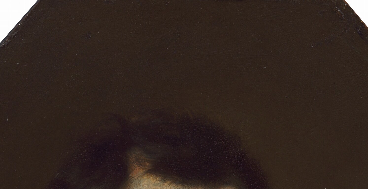 A courtier would wear his hair longer. His says burgher.