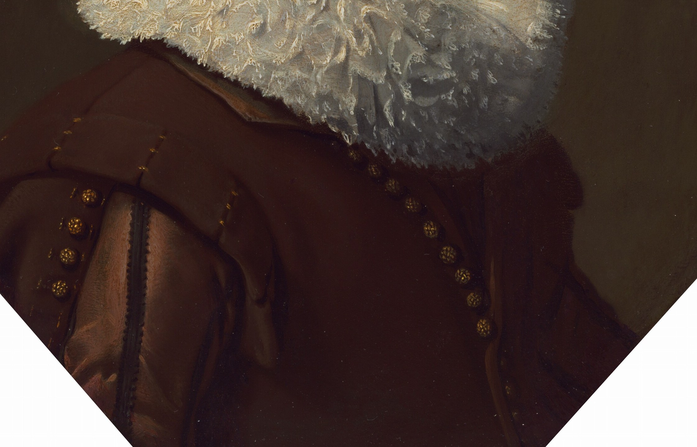 The cut of his doublet anchors him firmly in the 1620s.