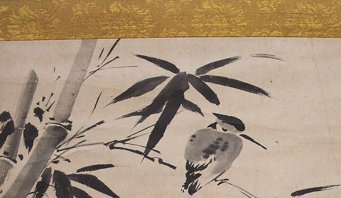 Look at the leaves. Each one is a single swift stroke.