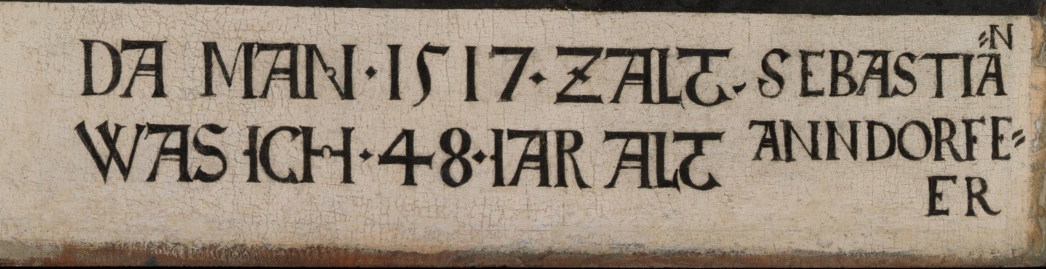 Look at the inscription panel.