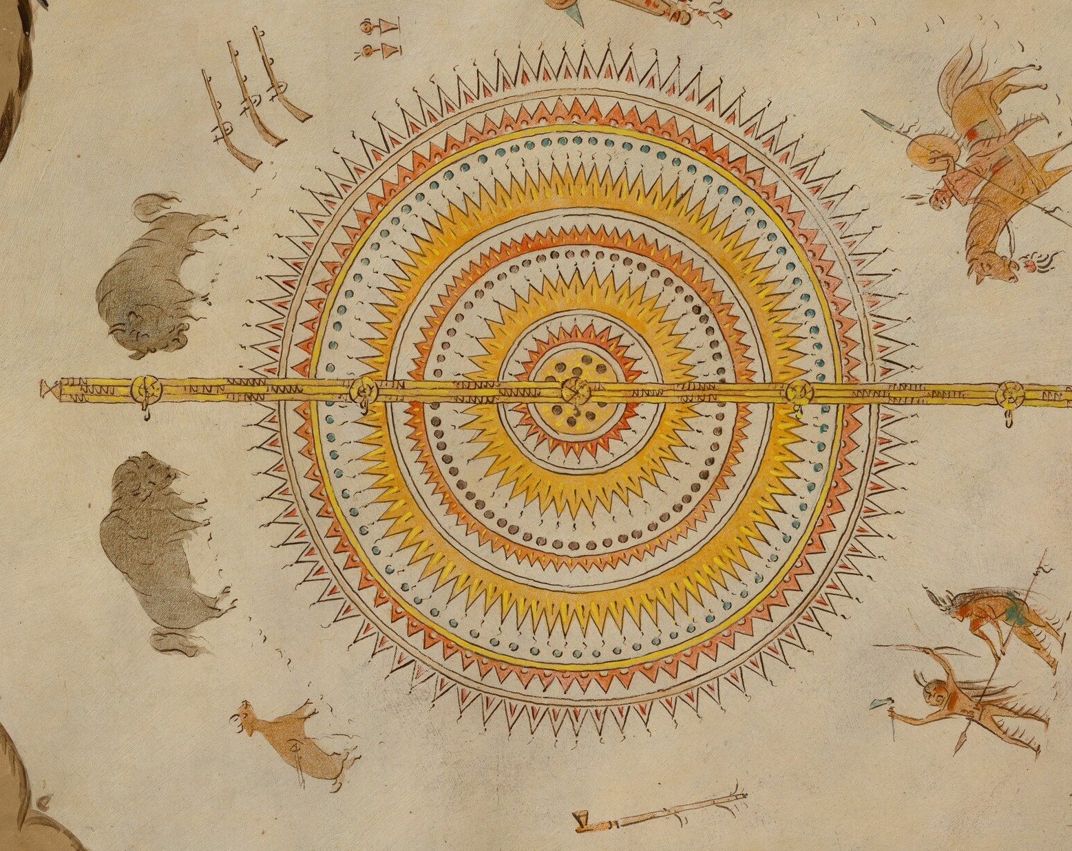 The artist, George Catlin, documented Native American life.