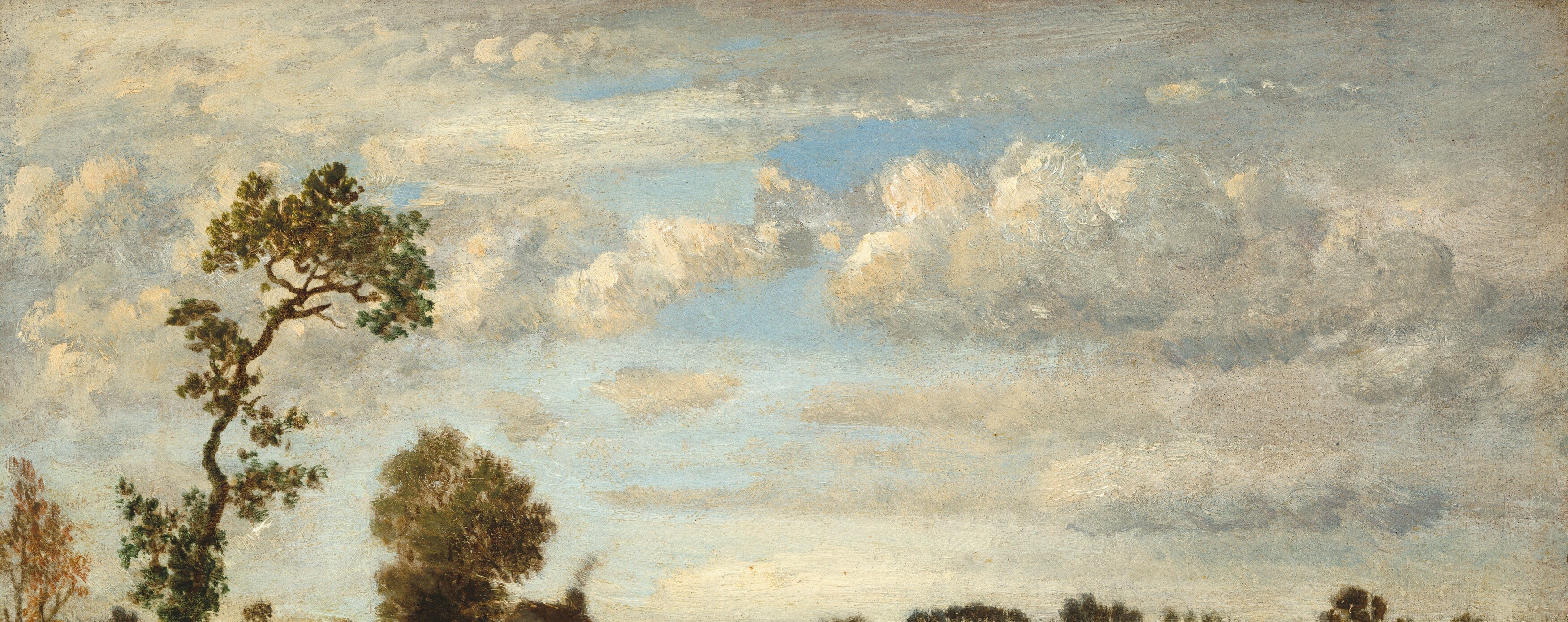 The grain gave his sky a texture canvas couldn't.