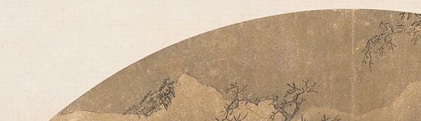 The paper itself, flecked with gold, becomes the light.