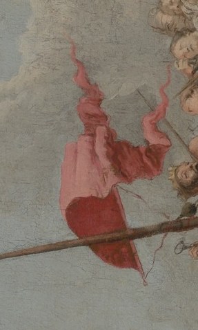 Look at the angelic figure with pink banner.