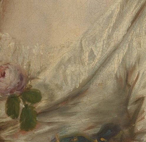 A single pink rose. Gainsborough's symbol for a new marriage.