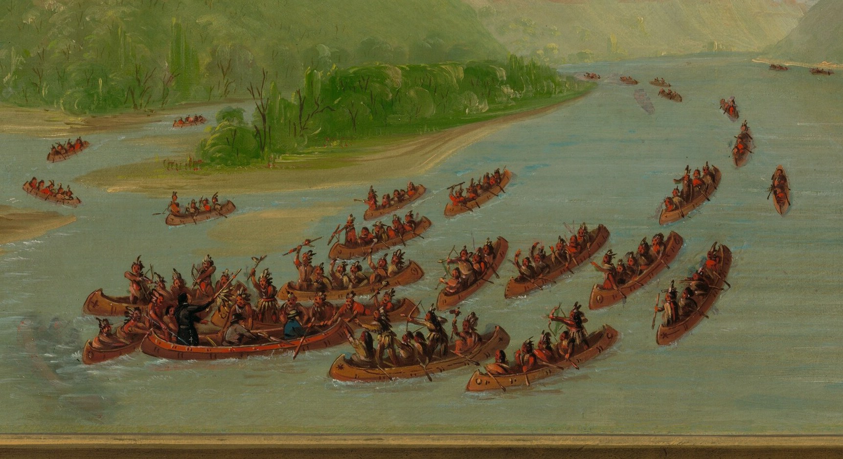 The painter, George Catlin, traveled the American West.