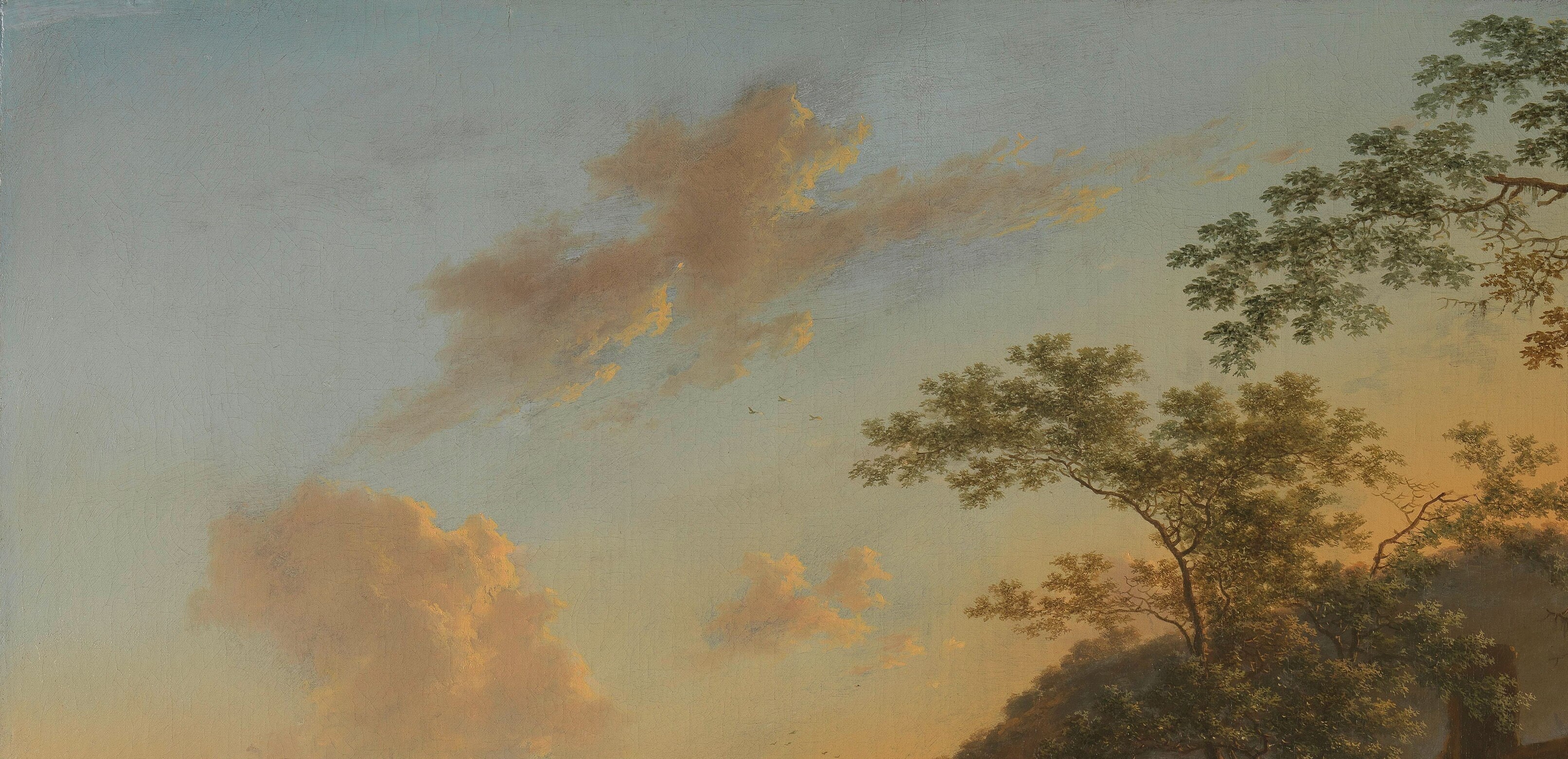 The sky itself seems painted with golden light.