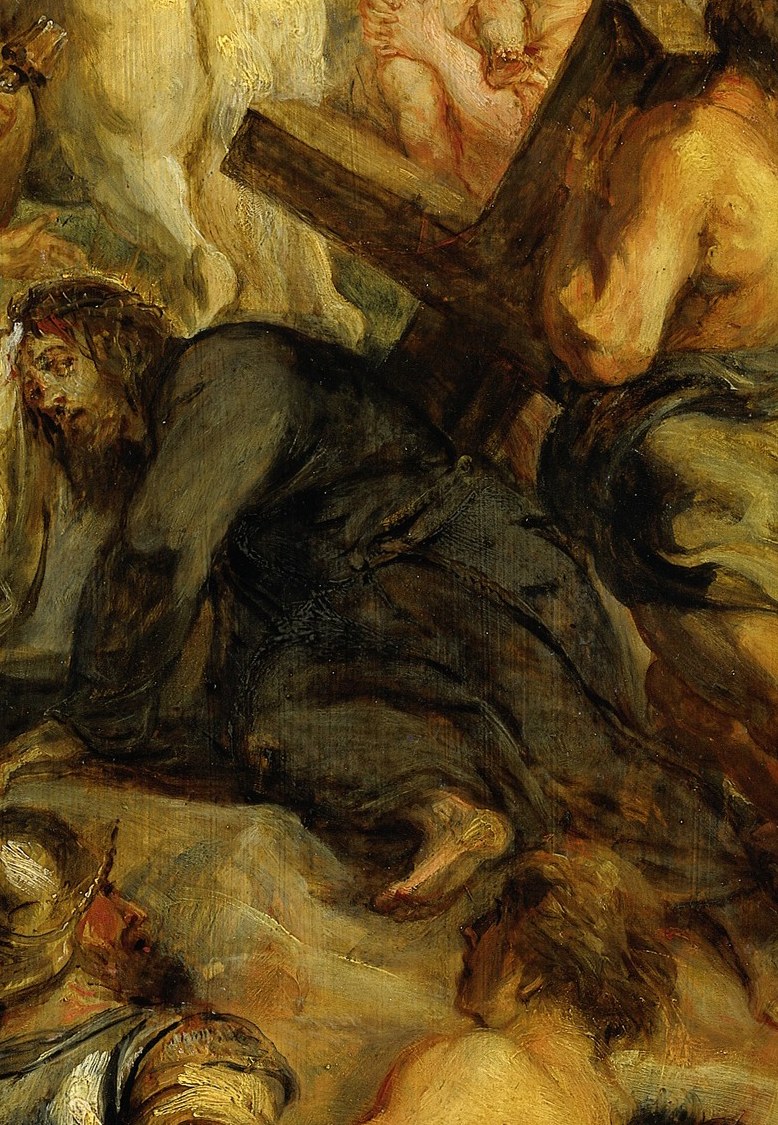 The central figure carries the weight of sacrifice.