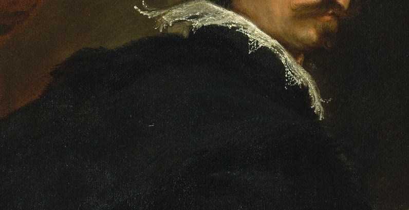 And this lace collar signifies his wealth and status.
