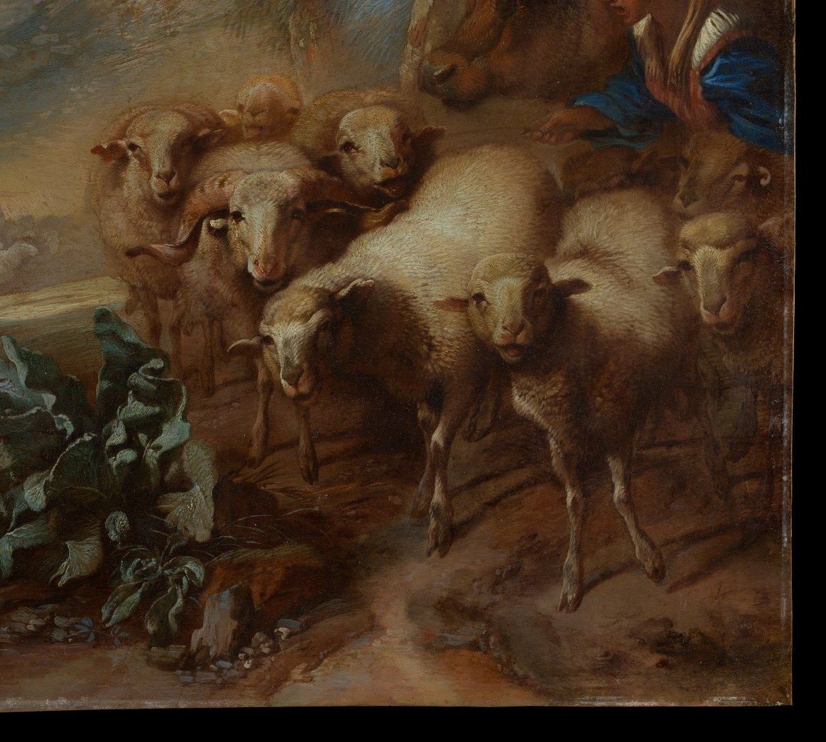 Castiglione, called Il Grechetto, specialized in rural animal scenes.