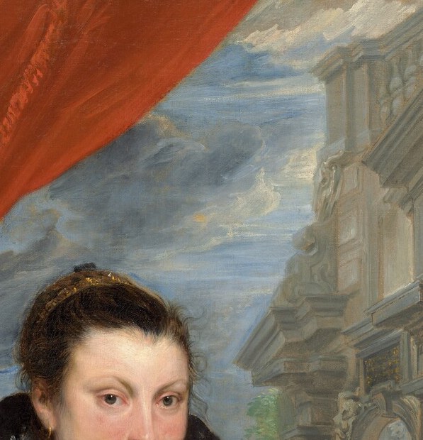 The sitter looks out with alert intelligence , Van Dyck captured an animation that Rubens praised above all other likenesses of his wife; the expression is the painting's emotional core.