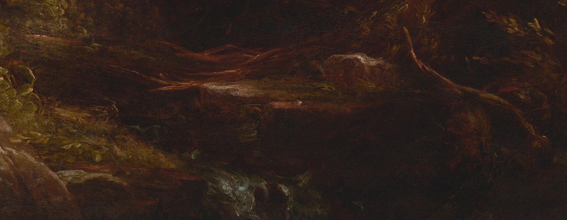 Cole's vigorous brushwork makes the bark feel tactile.