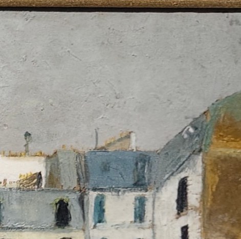 Utrillo scooped sand from the street and mixed it with his paint.