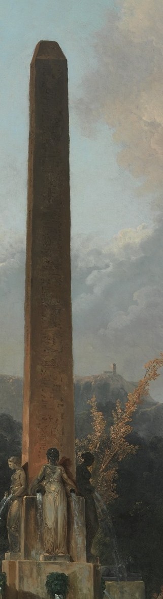 Its imposing presence anchors the left side, suggesting a classical or historical setting.