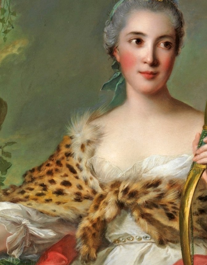 At court, the most fashionable women commission portraits like this.