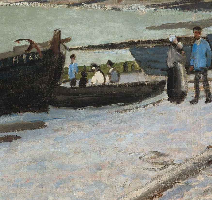 Monet painted the reality of the working coast.