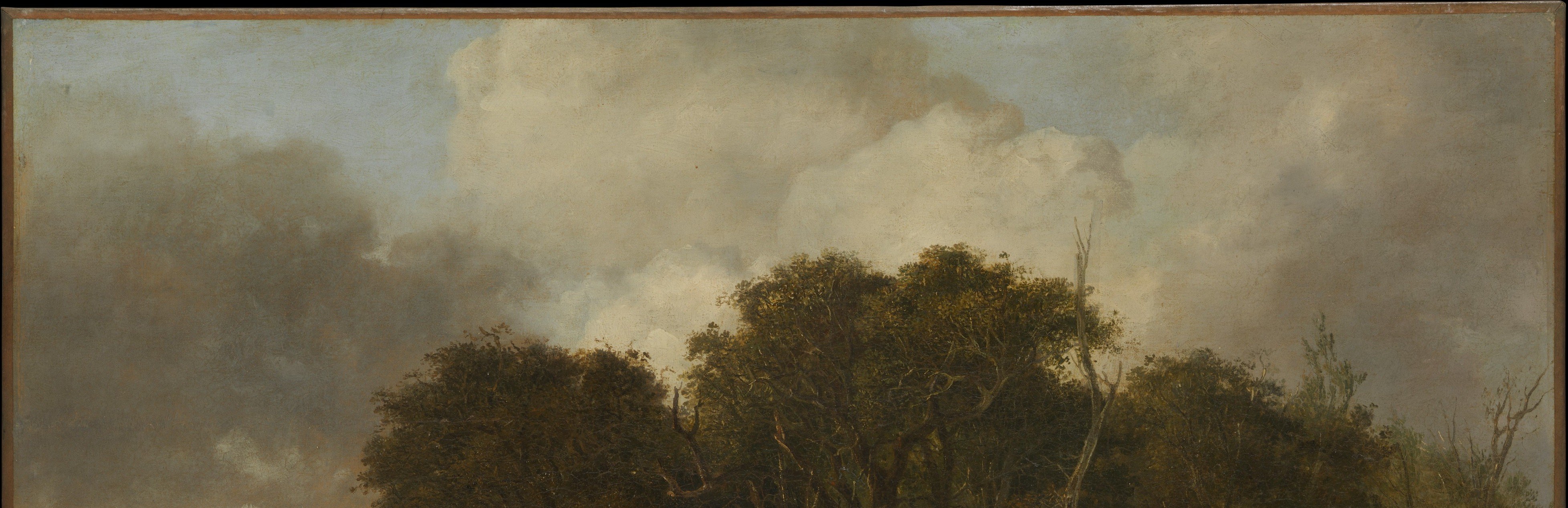 Look at the dramatic sky, a signature of his style.