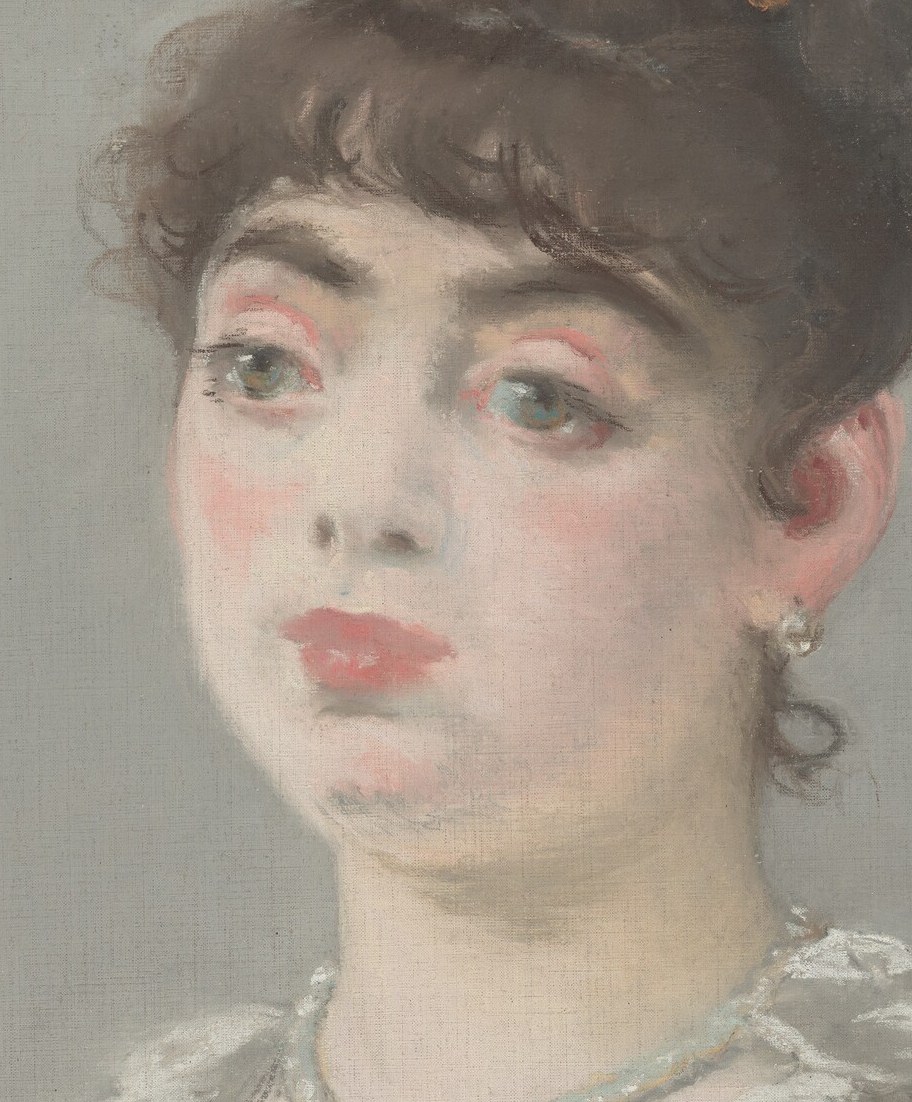 Manet worked in pastel, known for its soft, quick marks.