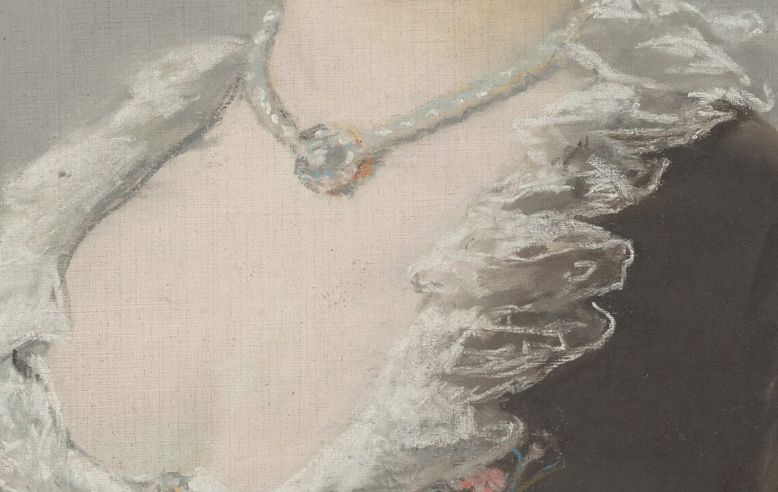 His rapid, expressive style is clear in her ruffled collar.