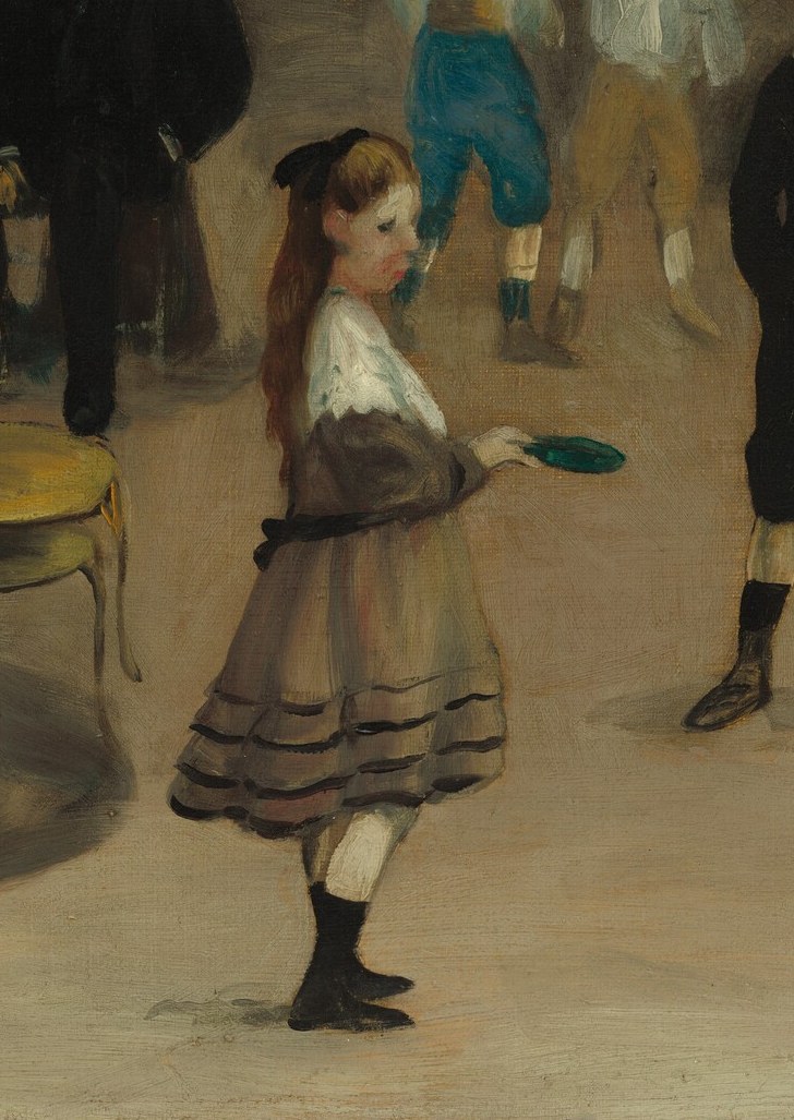 Nearby, another girl carries a green frisbee.