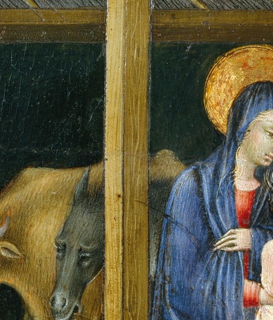 The pale, unclothed body is the theological center of the composition , his nakedness emphasizes true incarnation, a deliberate doctrinal choice by the artist.