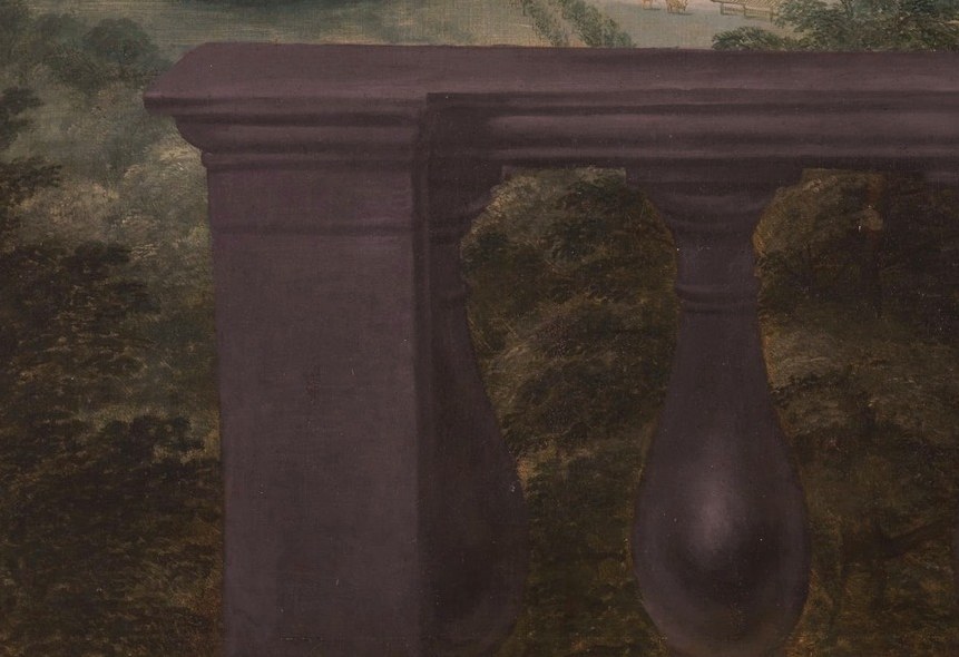 Look closely at the balustrade.