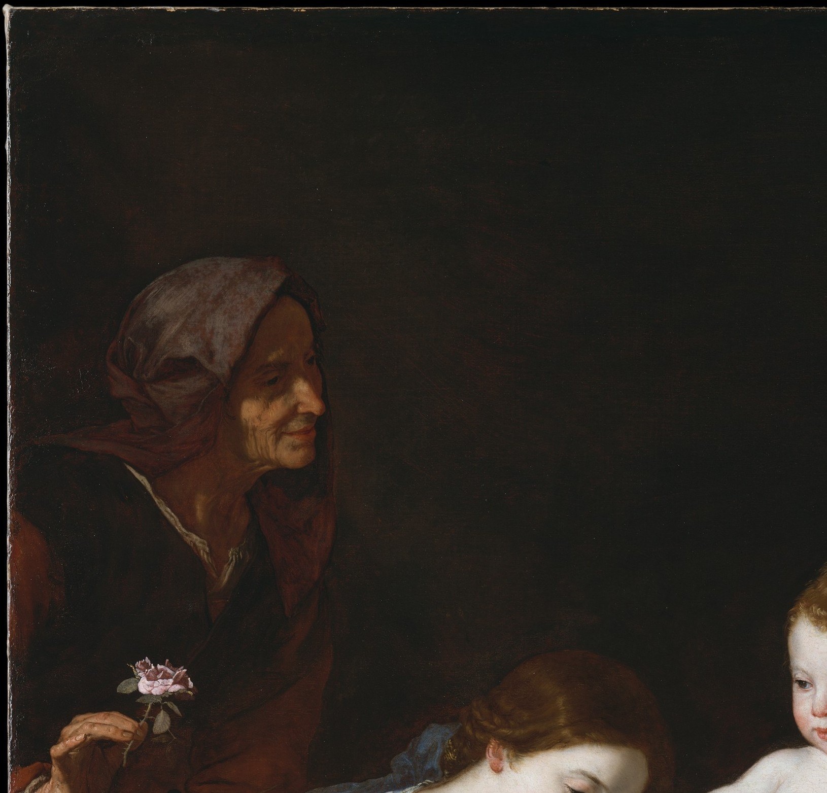 Ribera's signature technique: absolute darkness out of which holy figures materialize as if lit by an invisible sacred source , the defining stylistic mark of his mature work and the technique that made him famous in Naples.