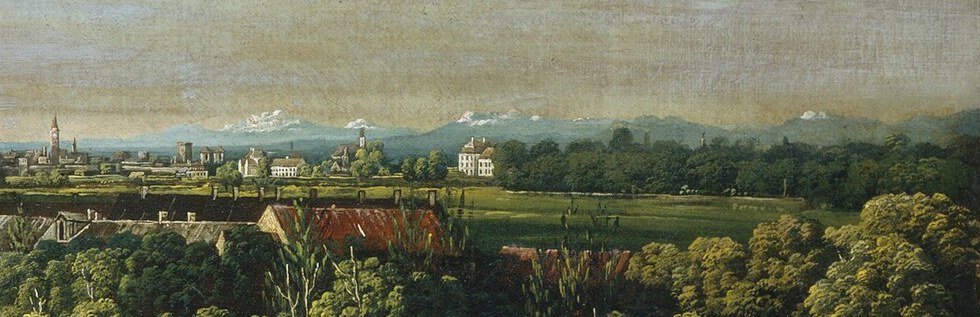 In the distance, Munich's spires are hazy.