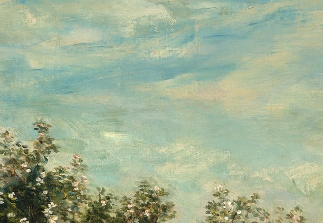 Daubigny built this whole scene of light with fast, loose strokes.