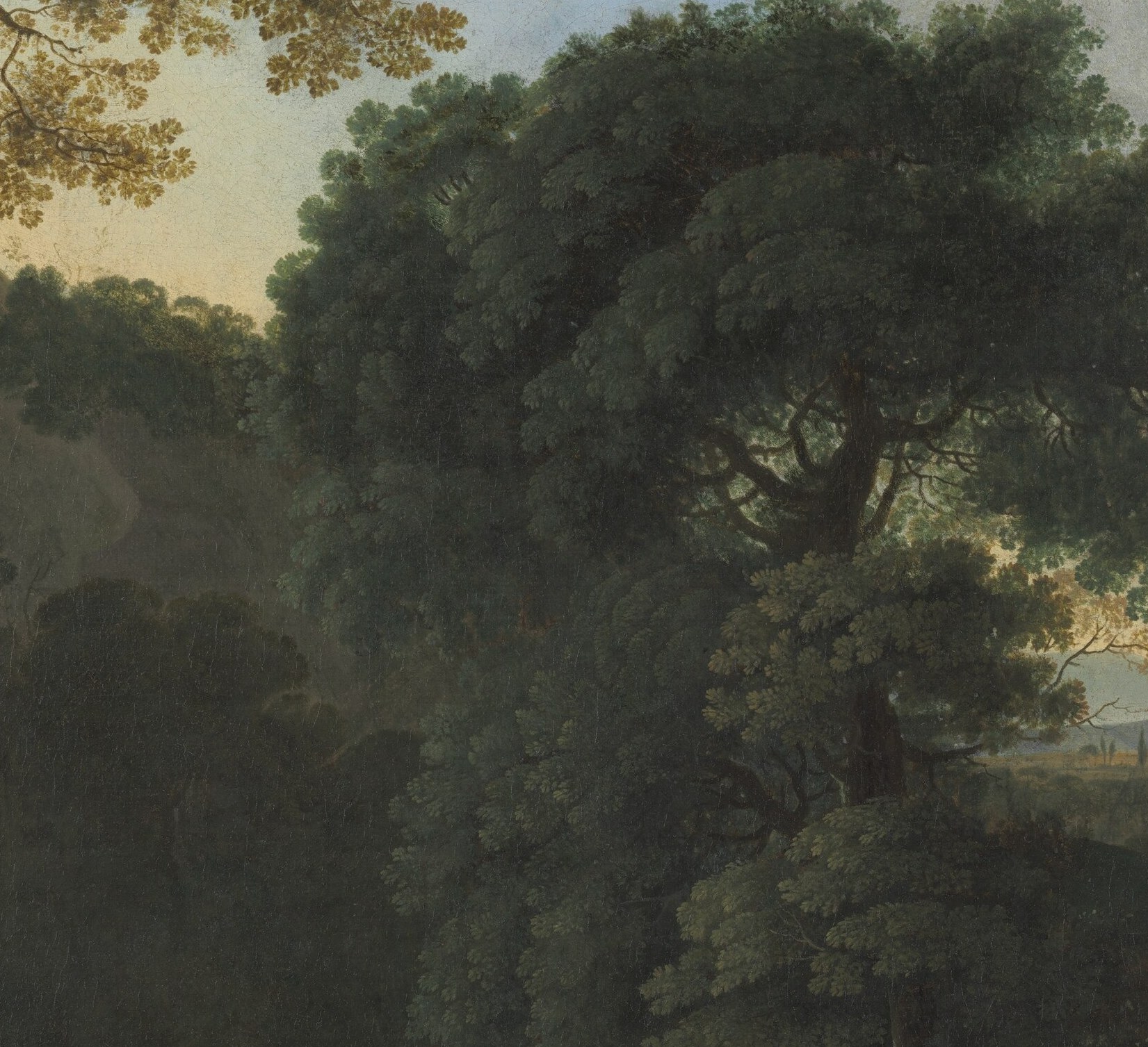 The Dutch artist Herman van Swanevelt painted it in oil.
