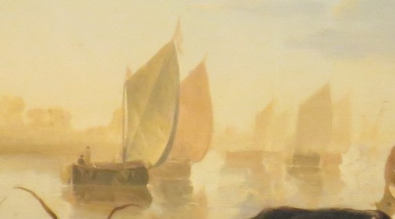 Sailboats suggest trade and travel.