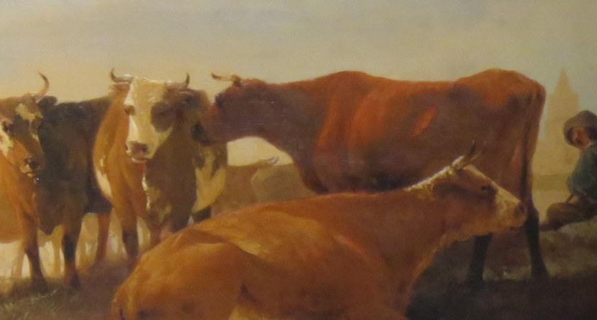 Cattle signify abundance and trade.