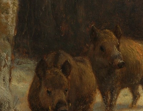 The painter, Rosa Bonheur, was famous for her animal studies.