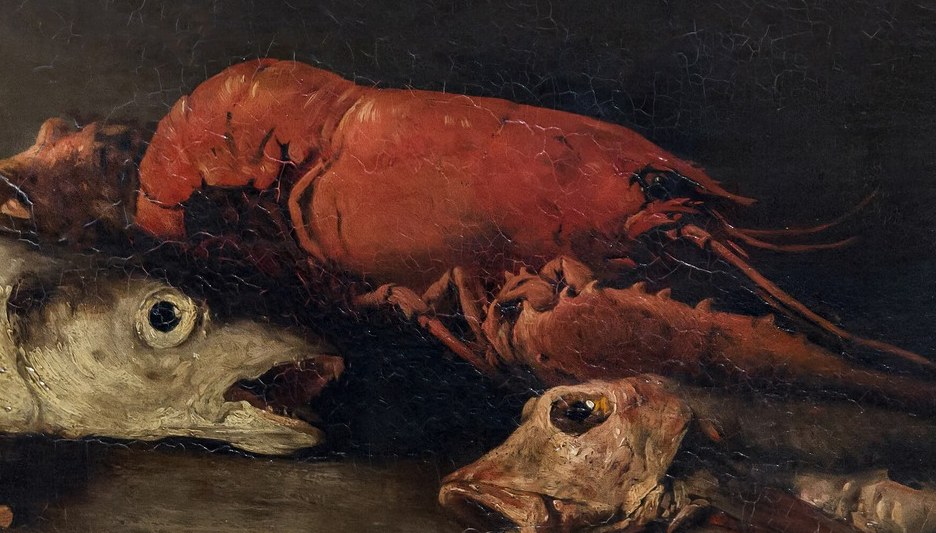 The French artist Théodule-Augustin Ribot painted common market fare.