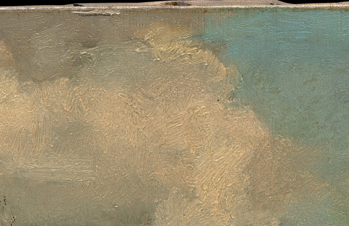 His use of thick paint built atmosphere and light.