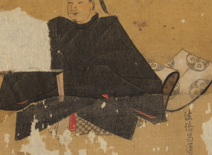 The artist used simple shapes to create his serene dignity.