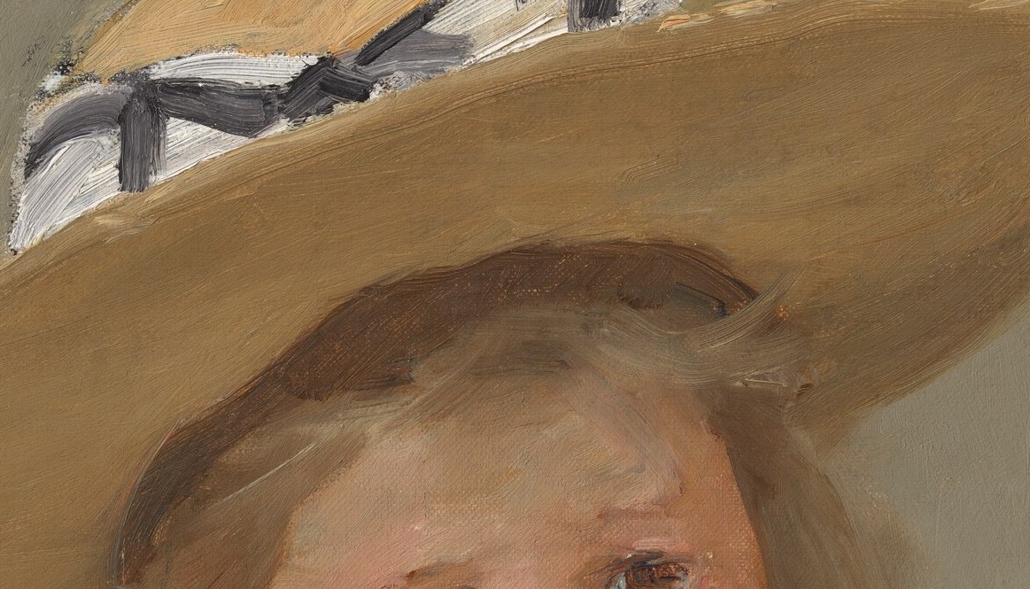 That small, pursed mouth. The heavy eyelids. Real reluctance, not a pose.