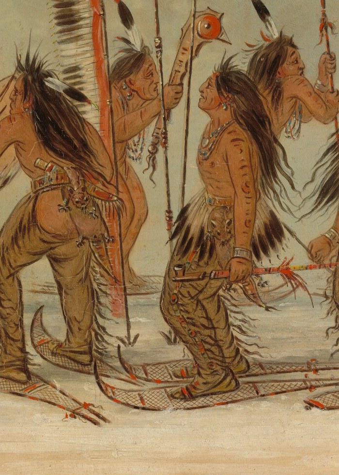 The artist, George Catlin, traveled the American frontier in the 1830s.