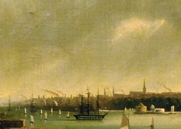 In the water, steam and sail share the same harbor.