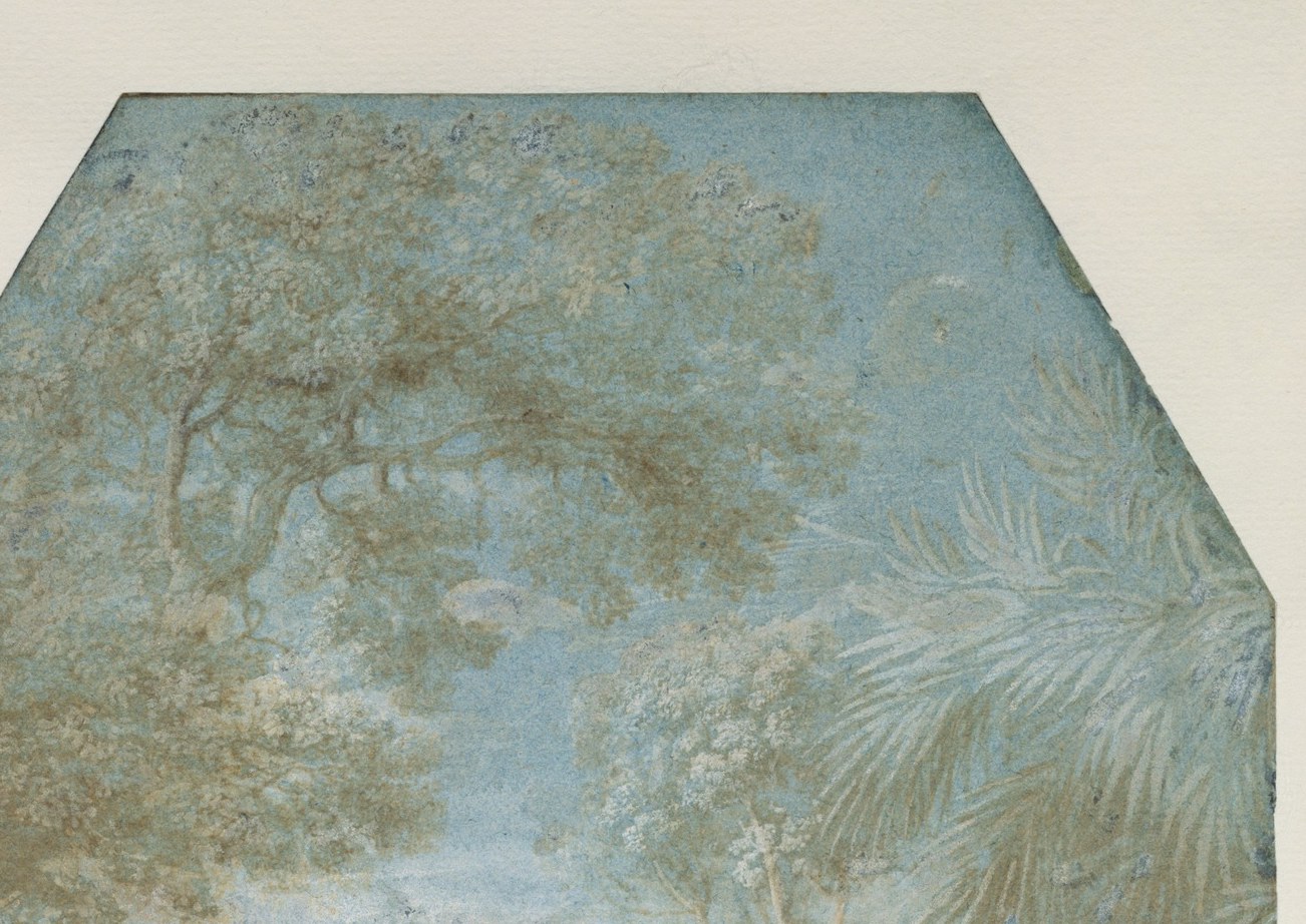 Lorrain's aerial perspective makes light itself the subject: colour cools from warm gold at the horizon to blue zenith , the technique Turner would study obsessively.