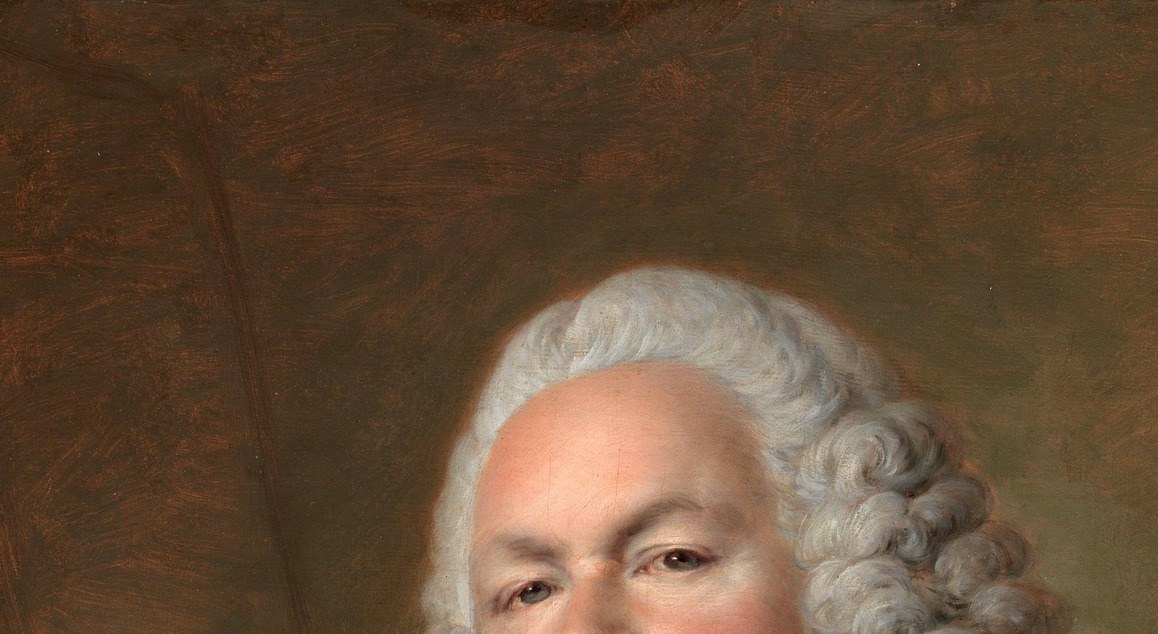 The voluminous curls act as a social badge of professional standing while giving Tocqué a technical showpiece , rendering white-on-white tonal variation against a warm background.