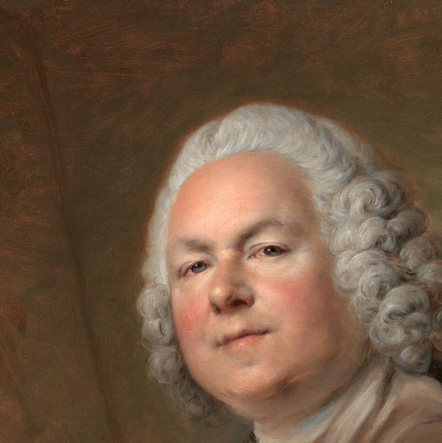 Louis Tocqué painted his older rival, Jean-Marc Nattier.