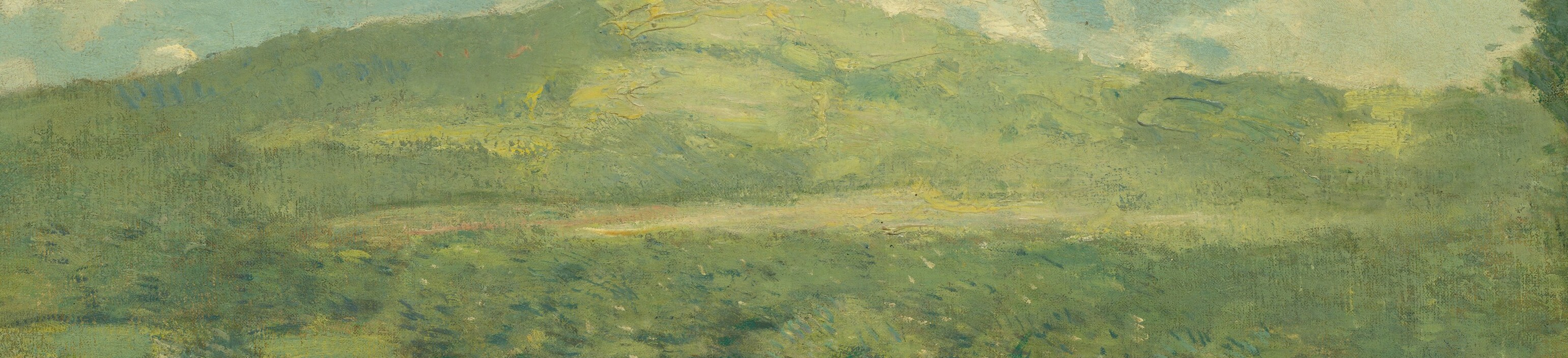 The quiet scene reflects a shift in American painting.