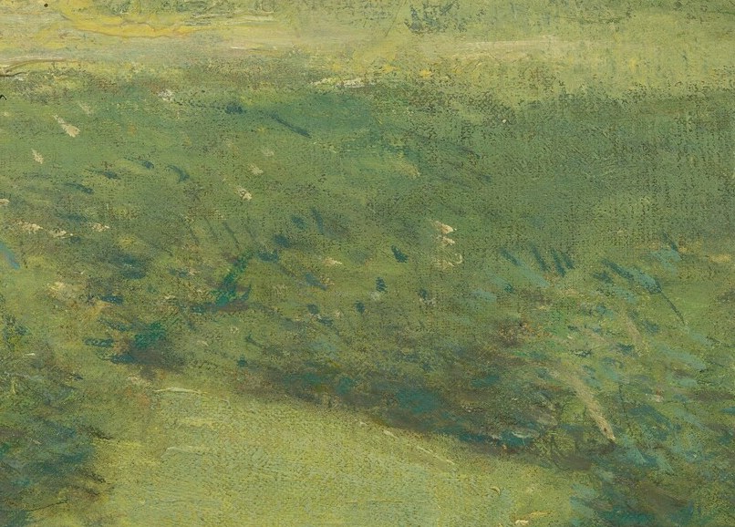 He used thick paint to capture light and texture.